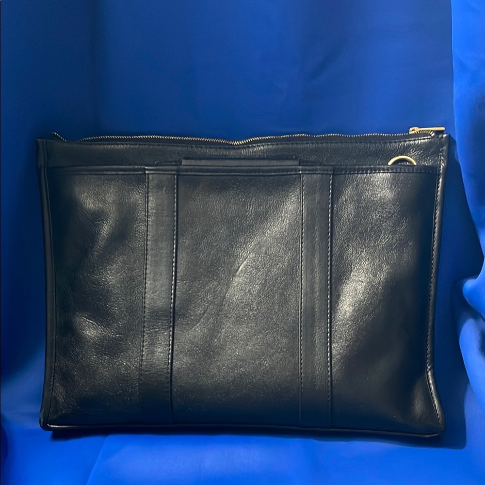 Sabandija‎ Black Leather Briefcase – 13" Laptop Bag, Minimalist & Unisex - Picture 5 of 16